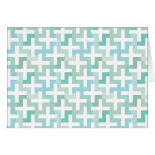 Cartão Seafoam Green Geométrico