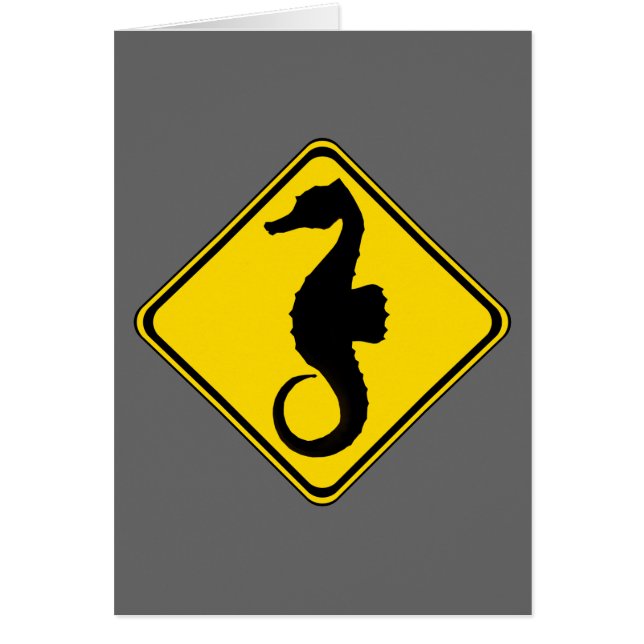 Cartão Seahorse Crossing ! (Frente)