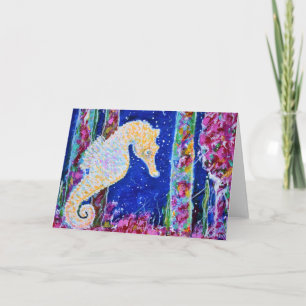 Cartão Seahorse Painting