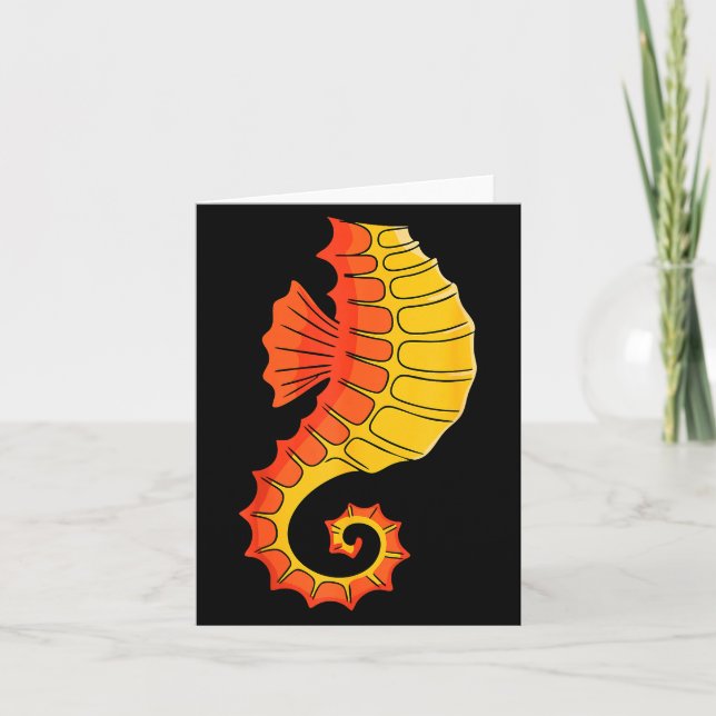 Cartão Seahorse Shirt Adult Kids Men Women Sea Horse Cost (Frente)