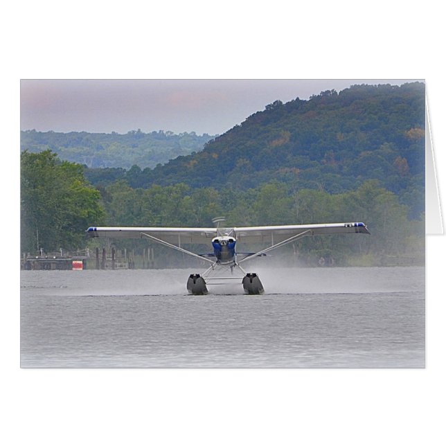 Cartão Seaplane Notecard (Frente Horizontal)