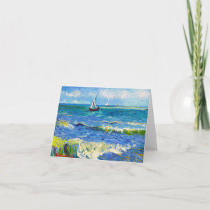 Cartão Seascape at Saintes-Maries Vincent Van Gogh