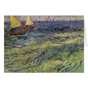 Cartão Seascape de Vincent van Gogh em Saintes-Maries