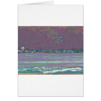 Cartão Seascape do Moonrise