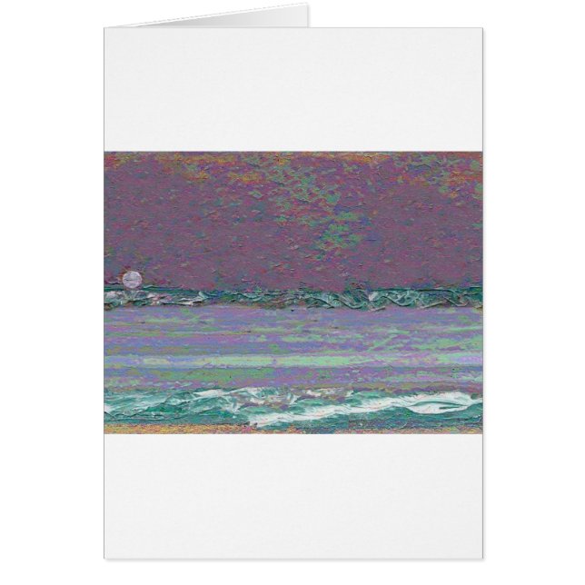 Cartão Seascape do Moonrise (Frente)