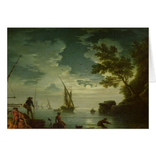 Cartão Seascape, luar, 1772