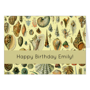 Cartão Seashell Shell Mollusk Clam Elegant Clam Art