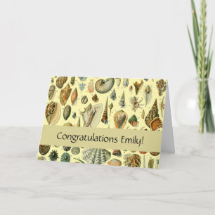 Cartão Seashell Shell Mollusk Clam Elegant Clam Art