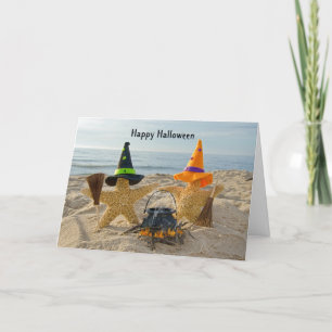 Cartão Seashore Starfish Halloween