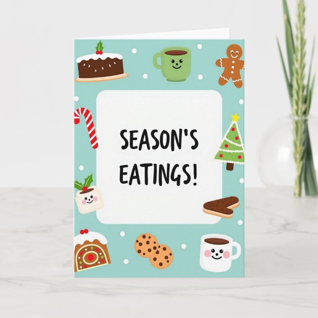 Cartão Seasons Eatings (Frente)