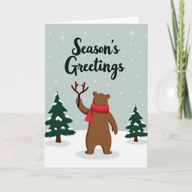 Cartão Seasons Greetings Card (Frente)