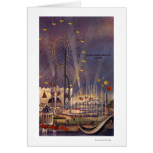 Cartão Seattle, poster da feira de mundo Washington1962