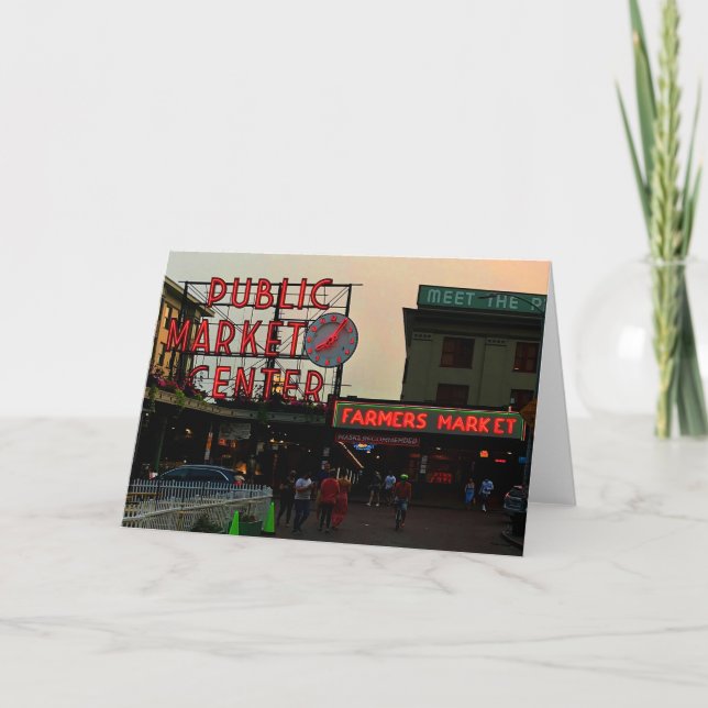 Cartão Seattle Public Market Center nº 1 Card (Frente)
