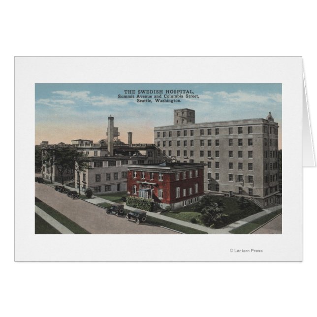 Cartão Seattle, WA - Sueco (Frente Horizontal)