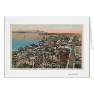 Cartão Seattle, WAA do Centro Seattle & Bay