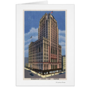 Cartão Seattle, Washington - Vista de Washington