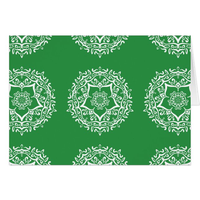 Cartão Seaweed Mandala (Frente Horizontal)