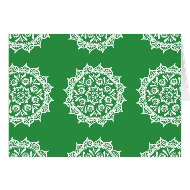 Cartão Seaweed Mandala (Frente Horizontal)