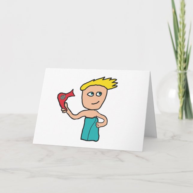 Cartão Secagem de cabelo (Frente)