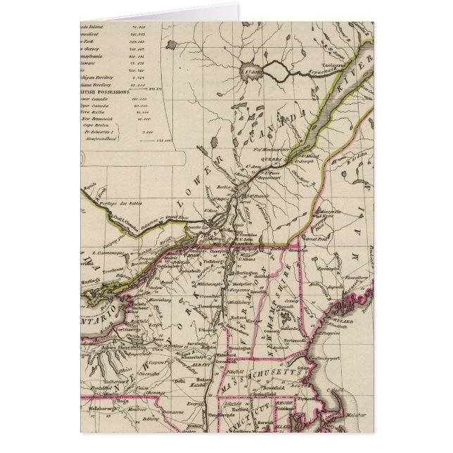 Cartão Seção Norte Estados Unidos (Frente)