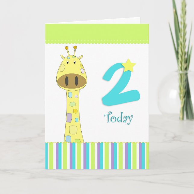 Cartão Second birthday boy card (Frente)