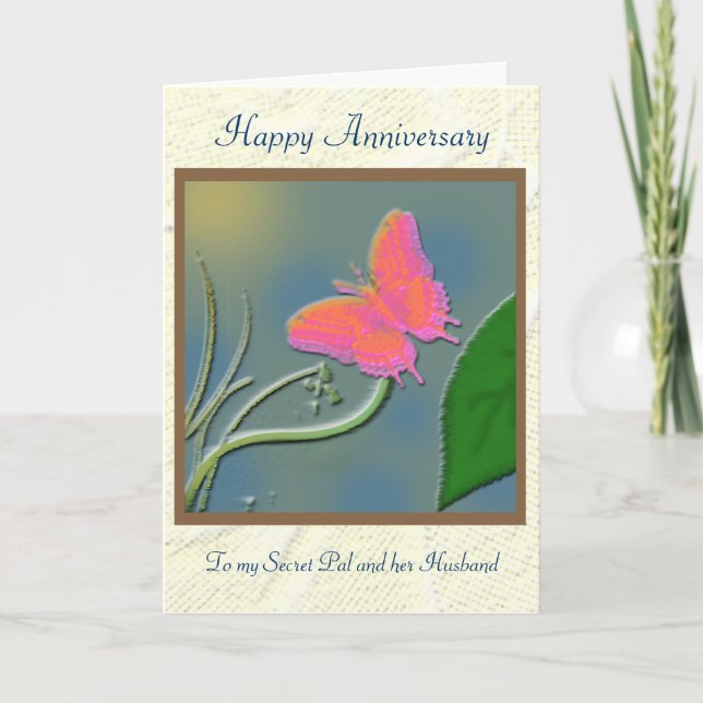 Cartão Secret Pal anniversary (Frente)