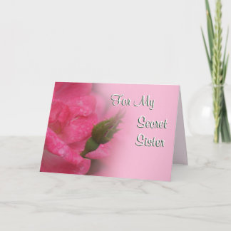 Cartão Secret Sister Rose Card-customize any occasion