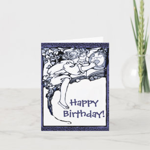 Cartão Secret world, birthday card