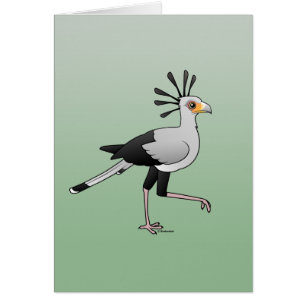 Cartão Secretário pássaro