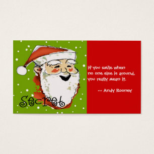 Cartão secreto do papai noel