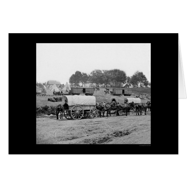 Cartão Sede do General McClellan 1862 (Frente Horizontal)