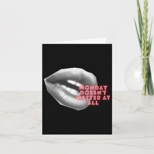 Cartão Segunda-feira não é nada ~ Kylie Minogue Fan ~ Ten (Frente)