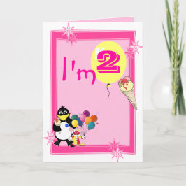 Cartão Segundo Aniversário