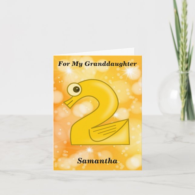 Cartão Segundo aniversário Engraçado Para A Minha Avó (Frente)