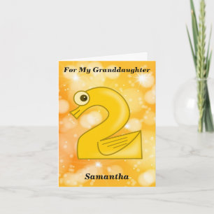 Cartão Segundo aniversário Engraçado Para A Minha Avó