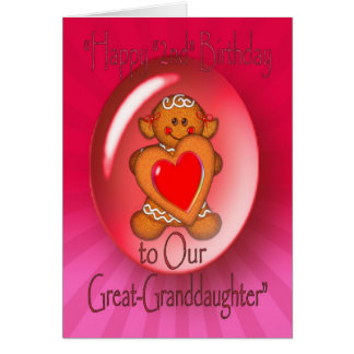 Cartão Segundo aniversário FELIZ por SHARON SHARPE