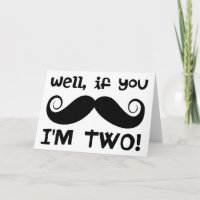 segundo aniversário Mustache