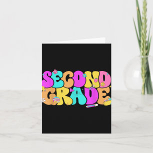 Cartão Segundo De Groovy Segundo Grau De Volta Ao Lápis D