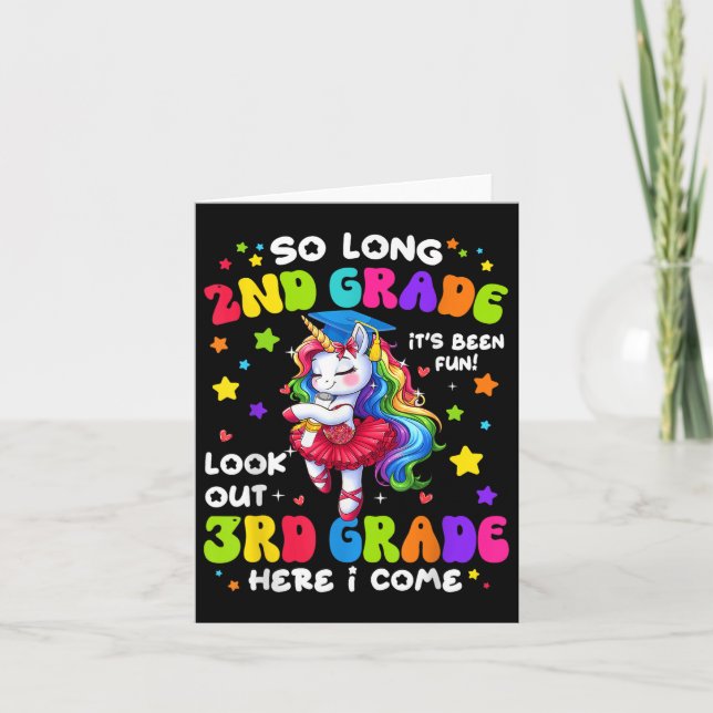 Cartão segundo Graduação Rapariga 3º Grau Aqui Estou (Frente)