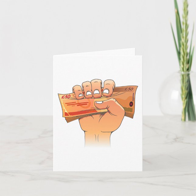 Cartão Segurando Dinheiro (Criador carregado)