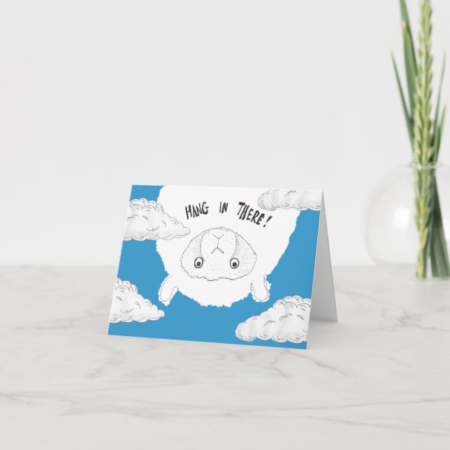 Cartão Segure-se ali, ovelha (Frente)