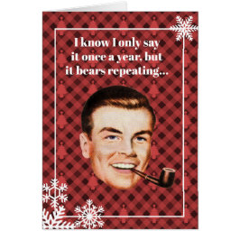 Cartão Sei que só digo uma vez por ano...