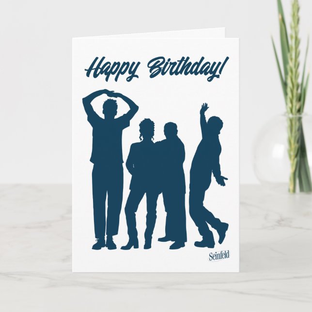 Cartão Seinfeld | Grupo Silhouette Birthday (Frente)