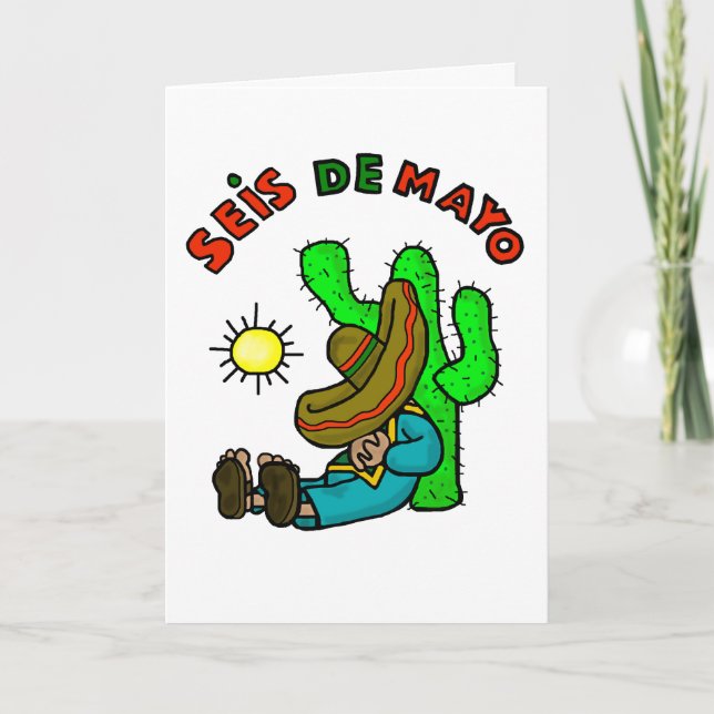 Cartão Seis de Mayo Day Afer Cinco de Mayo Card (Frente)