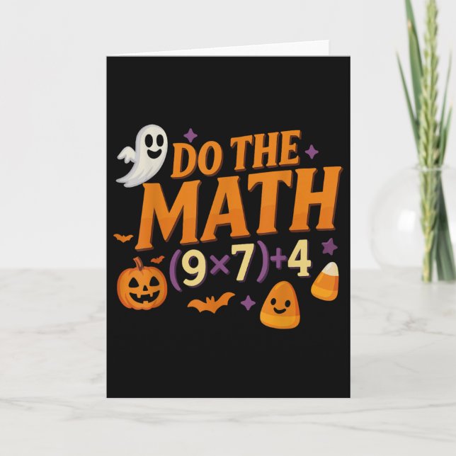 Cartão Seis Sete 67 Meme Faça as Contas Halloween Alpha G (Frente)