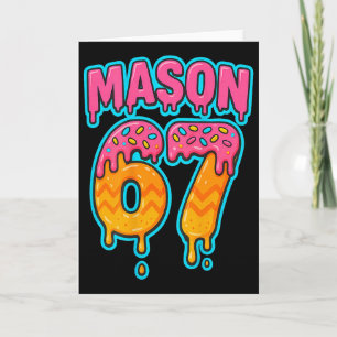 Cartão Seis Sete Meme Mason 67 Sorvete Gotejamento Engraç
