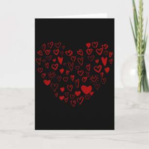 Cartão Seis Sete Valentines 67 Corações Padrão 67 Valenti