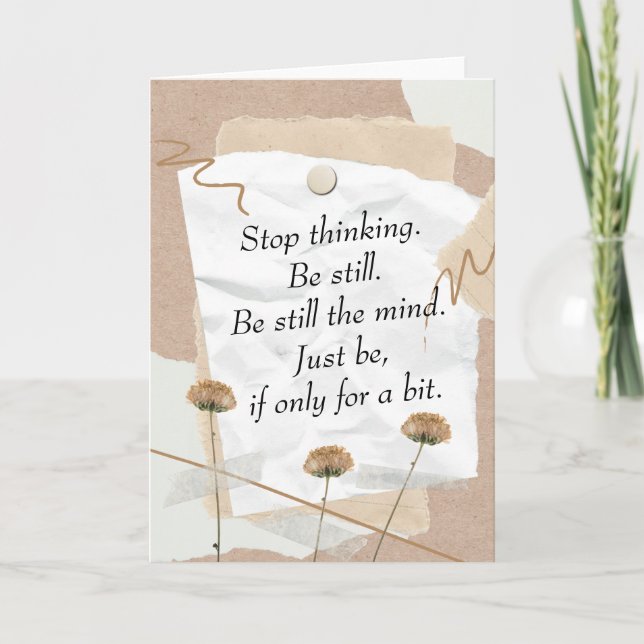 Cartão Seja a Colagem Digital da Mente (Frente)