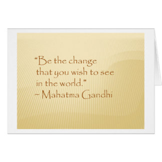 Cartão Seja a mudança