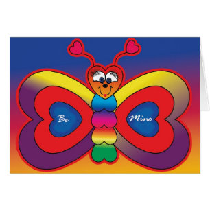 Cartão Seja borboleta da mina